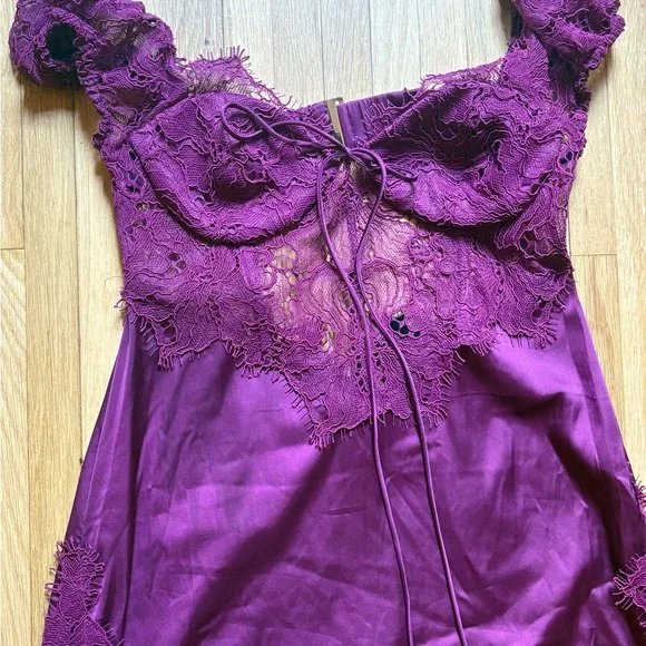knee length dresses for ladies Rosemary Mini Dress Purple main image 0